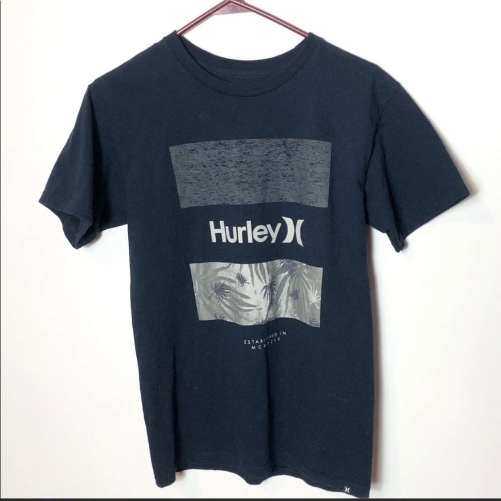 Hurley Navy graphic tee T-shirt navy blue